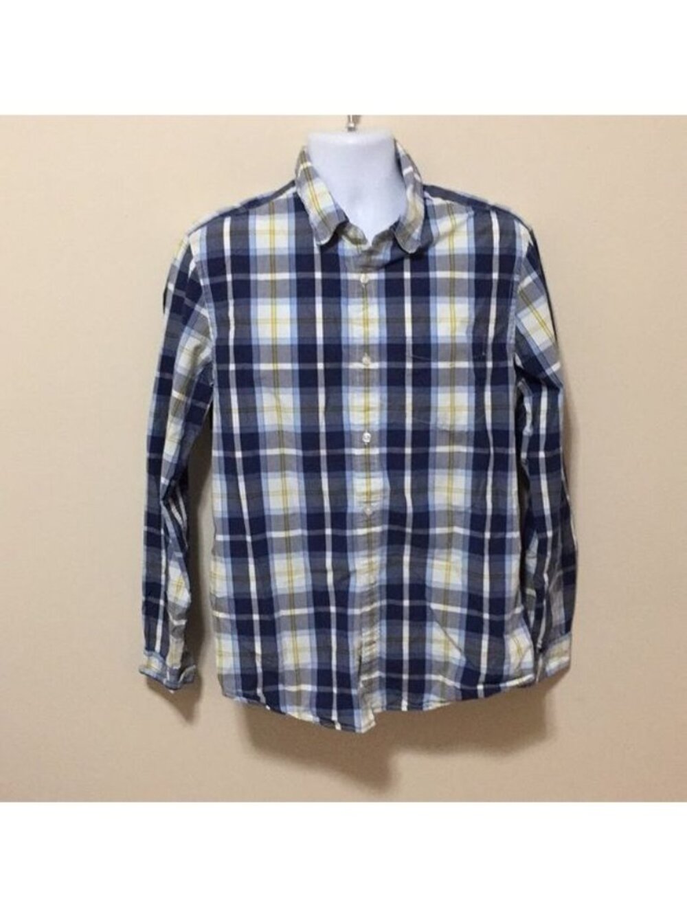 Gap Mens Blue White Yellow Size L